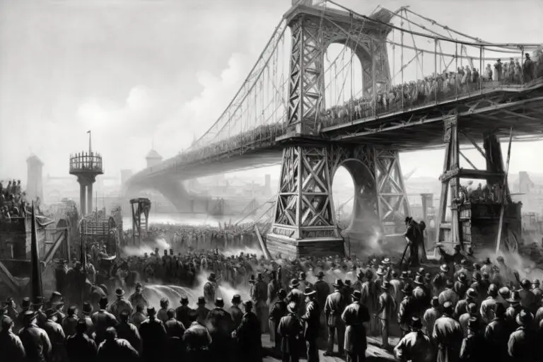 Welche brücke öffnete in new york am 24. mai 1883